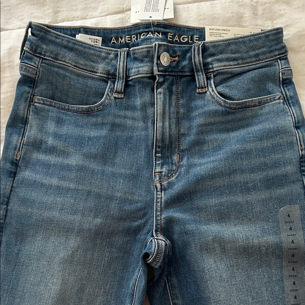 American Eagle Outfitters Women's High Rise Blue Jeans